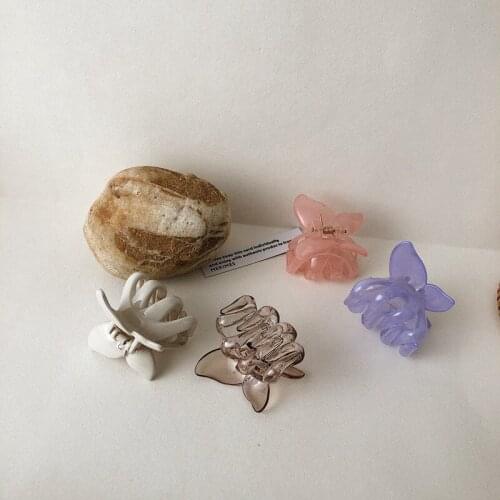 Summer New Korea Cute Stereoscopic Small Butterfly Colorful Transparent Head Clip Hairpin Hair Accessories for Women