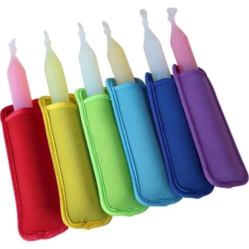 1pc Popsicle Holder Kids Pop Ice Sleeves Freezer Pop Holders