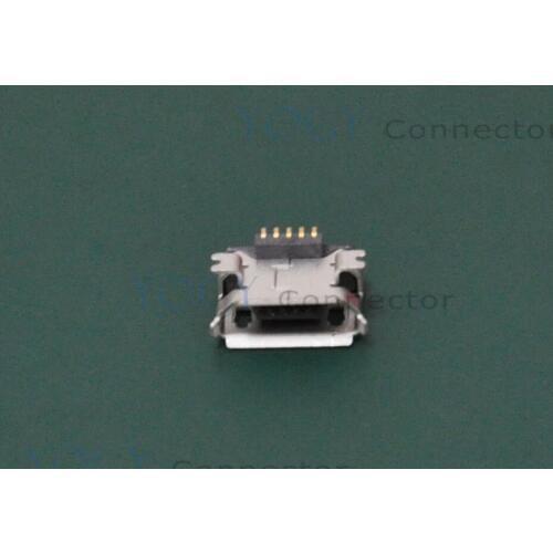 100pcs/lot 5pin Female Micro USB Connector, fit for mp3, mp4, Tablet and cellphones