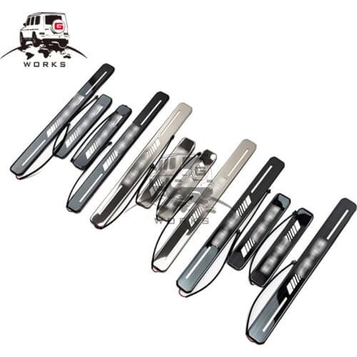 2020year w464 welcome pedal G500 G63 G550 G350 LED door sill for g class side door pedal light with logo w464 scuff plate