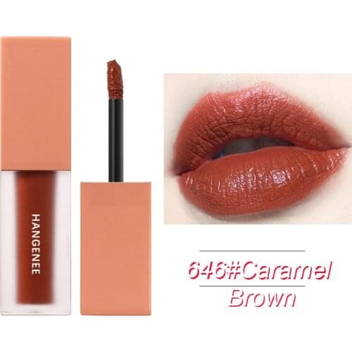 4 Colors Mist Silky Lip Gloss Cosmetic Liquid Matte Velvet Lipstick Waterproof Lip Glaze Longlasting Lip Tint Girl Makeup TSLM2