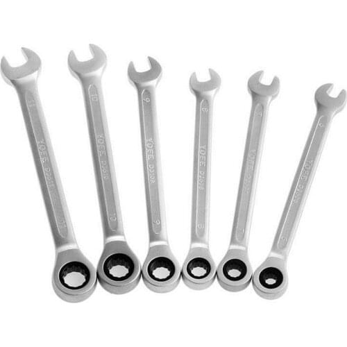 6mm-18mm Reversible Ratchet Wrench Combination Double Head Ratcheting Socket Spanner Nut Auto Quick Release Car Repair Tools New