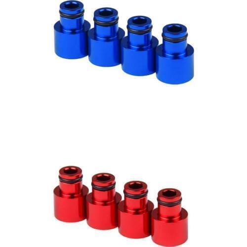 8pcs Fuel Injector Adapters Replace for Honda Acura B16 B18 D16Z D16Y Blue Red