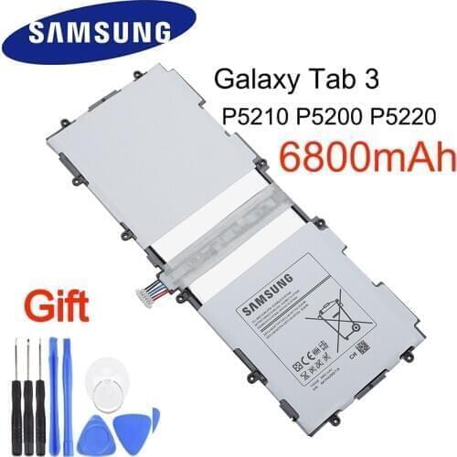 Battery T4500E Original Battery For Samsung GALAXY Tab3 P5210 P5200 P5220 Authentic Tablet Battery 6800mAh