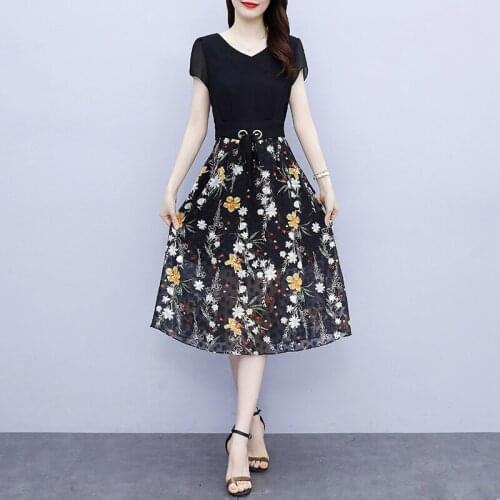 Asymhing Summer Chiffon Dresses