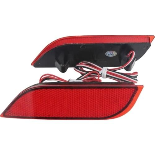 2 Pcs Car LED Rear Bumper Reflector Light Aotu Driving Brake Fog Trim Tail Lamp Fit For Subaru Impreza WRX Legacy Exiga Levorg