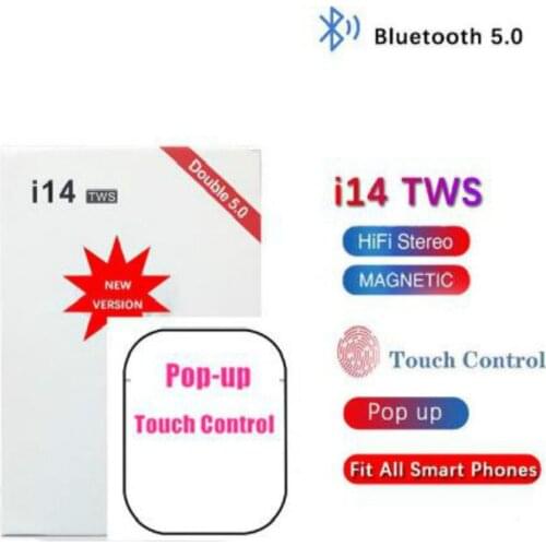 I14 TWS Wireless earphone Bluetooth 5.0 Headset With Mic Sports Earbuds for iphone xiaomi PK i11 i12 i13 i15 i7s i20 i60 i30