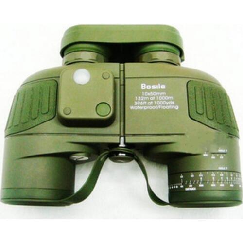 Bosile 10x50 Binoculars Mirror Nitrogen-filled Waterproof Low-light Night Vision Compass Ranging HD Telescope