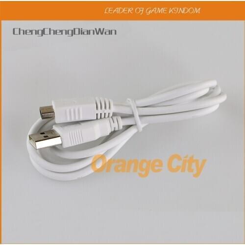 ChengChengDianWan 10pcs 50pcs 1m USB Charger Power Supply Cable Cord data cable for Wii U Gamepad charger cable for WIIU