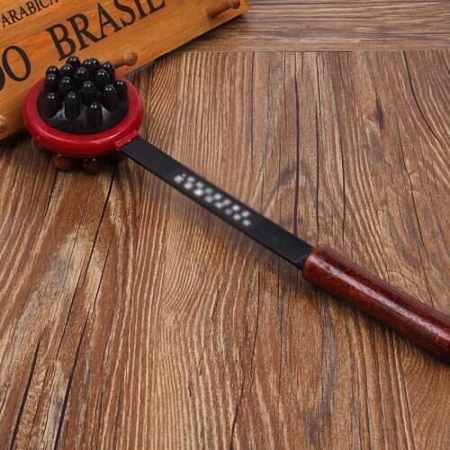 Wooden Massage Hammer Back Head Knock Massager Stick Back Relaxing Multifunction Double sided Handheld Massager for Home