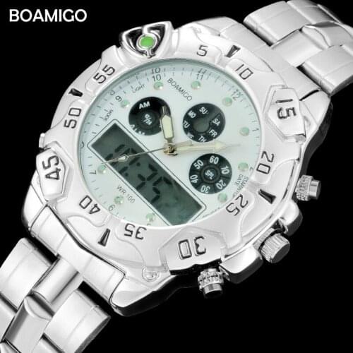 Mens Sport Watches Dual Display Digital Watches For Men LED Analog Quartz Watch Designer Wristwatches Relogio Masculino