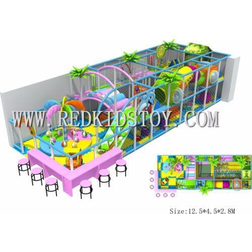 Exported to Venezuela Kids Indoor Playground with Electric Palm Tree 160726b