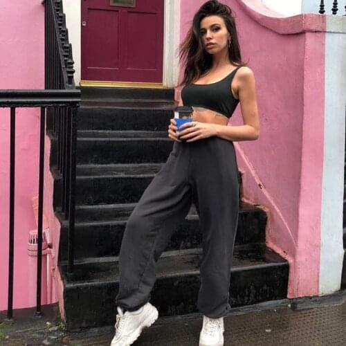 Harajuku Joggers Wide Leg SweatPants Women Trousers Plus Size High Waist Pants Streetwear Korean Pant Femme Fall sweatpants