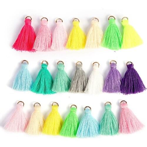 3.5cm Mini Tassel Fringe Pendant DIY Party Hanging Ring Cords Tassel Trim Garments Curtains Jewelry Decor Tassels Lace бахрома