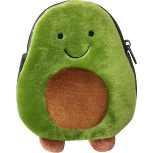 Mini avocado plush Kawaii toys coin purse small card bag female ins Korea cute coin bag student bag plush child gift