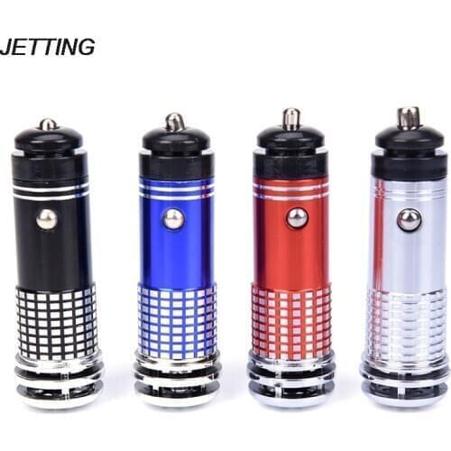 New 1pcs 12V Negative Ions Air Cleaner Car Air Purifier Ionizer Air Purifier Car Remove Smoke Eliminator For Car Home Office