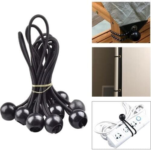 New Tent High Elastic Ball Bands Plastic Ball Head Bungee Cords Trampoline Baggage Belts Tent Tie New