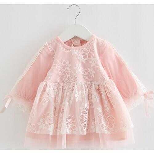 Newborn Baby Girls Clothes Lace Embroidery Baptism Dress Baby Girls for Party Wedding Infant Christening Dress 0-3Y