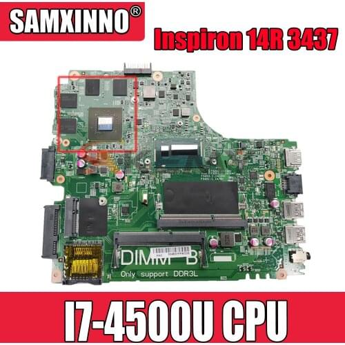 Original Laptop motherboard For DELL Inspiron 14R 3437 5437 I7-4500U SR16Z Mainboard CN-01C6NT 01C6NT 12307-2 N14P-GT-A2