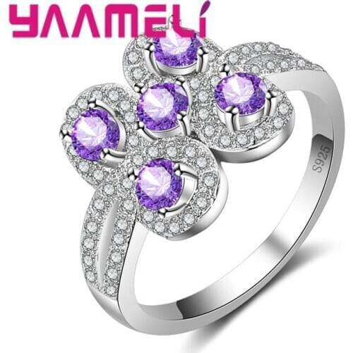 Unique Design Micro Paved Full Shiny AAA Cubic Zirconia Stones 925 Sterling Silver Rings Women Wedding Engagement Anel