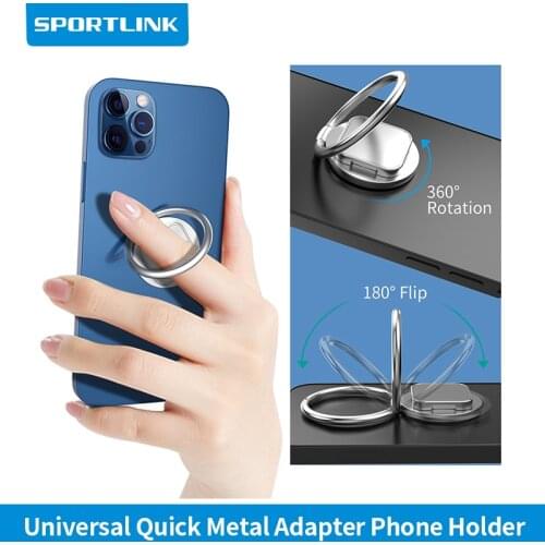 Sportlink Universal Quick Metal Adapter Multi Purpose Phone Holder For Air-vent/Car/Bike/Belt Clip/Wall/Armband/Wristband Mount