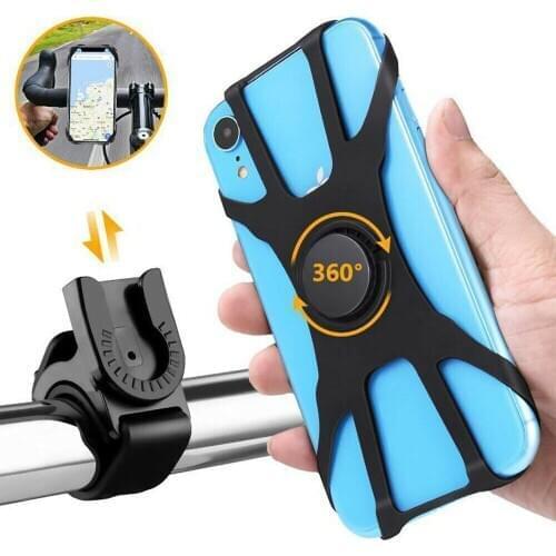 Universal NEW Black Bike Phone Holder Bicycle Handlebar Mount Cycling Stand Mobile Phone For universal mobile phone