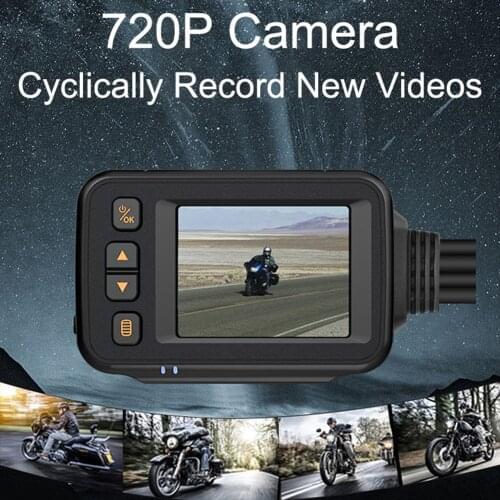 Motorcycle Dash Cam WiFi 1080P HD Dual Lens Front Rear Driving Recorder DVR Camera GPS Logger Recording Box Monitoring