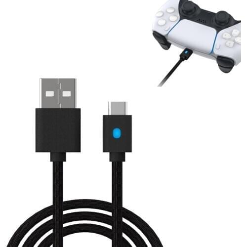 10FT Charging Cable for PS5 DualSense Controller, Xbox Series X/S, Switch Pro Controller and Phone LED Fast Charger Cord Type-C