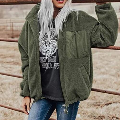 Women Hooded Sweatshirt Jackets Winter Warm Wool Pockets Choootton Coat Outwear Simple Casual Comfy Coat Fast Shipping Куртка