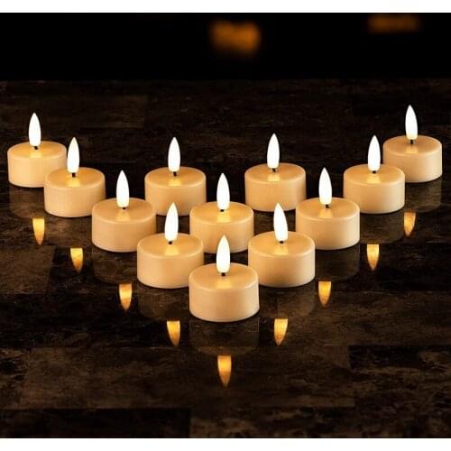 1/2/4 PCSLED Tea Light Flameless Candle Is Suitable for Birthday Party Holiday Party Venue Layout Atmosphere Decoration Lights
