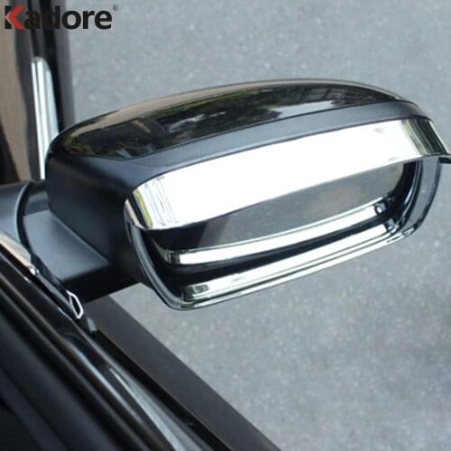 For Dodge Journey Jcuv For Fiat Freemont 2013 2014 2015 2016 Chrome Car Rearview Mirror Sun Visor Rain Shield Cover Trim 2pcs
