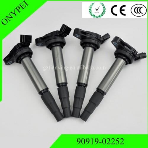 4PCS New 90919 02252 Ignition Coil For Toyota Corolla Matrix Scion xD Lexus 1.8L 90919-02252 9091902252