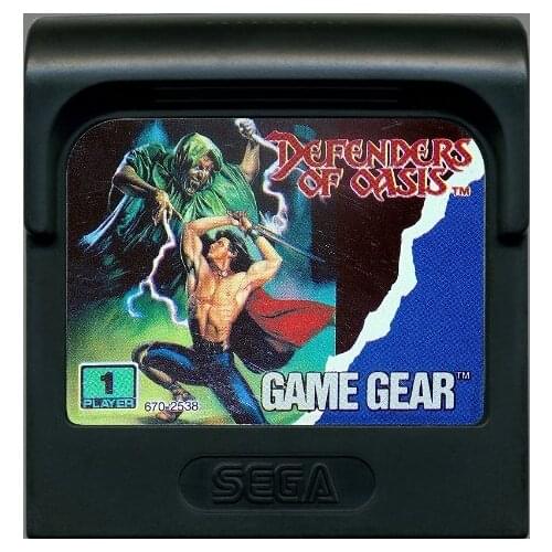 8bit game GAME GEAR cartridge : Defenders of Oasis ( USA English Version