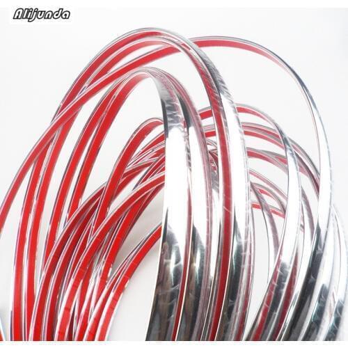 Car-styling 10mmx15m DIY Car decoration Chrome Strip sticker for Lexus ES250 RX350 330 ES240 GS460 CT200H CT DS LX LS IS ES RX G