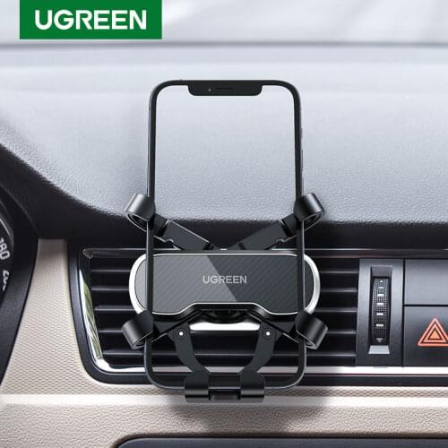 UGREEN Phone Holder for Phone in Car Air Vent Clip Mount Mobile Phone Holder GPS Stand for iPhone12 Samsung Car Phone Holder