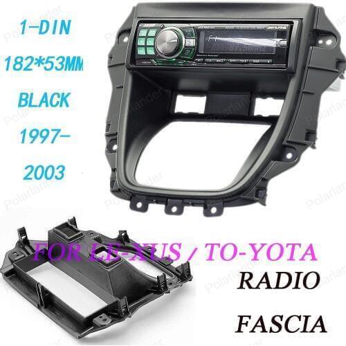 For TO-YOTA Ha-rrier year 97-03 for TLE-XUS RX-300 year 97-03 1-DIN Black Car Radio Installation Trim Fascia Panel