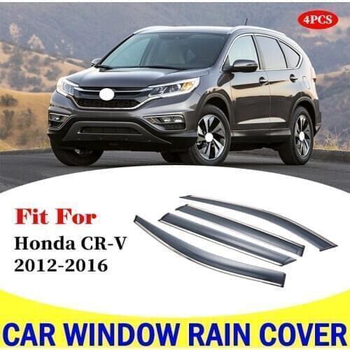For Honda CR-V CRV 2012-2016 window visor car rain shield deflectors awning trim cover exterior car-styling accessories parts
