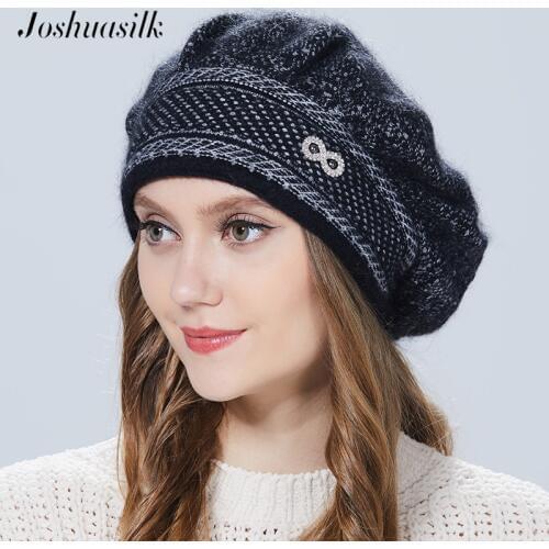 Женские шерстяные шапки JOSHUASILK China At AliExpress