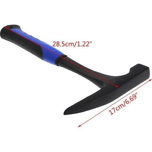 Rock Pick With Flat Tip Shock Reduction Grip Geological Stratigraphic Hammer 62KD
