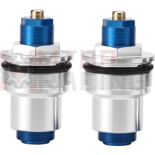 Preload Fork Caps For Yamaha XJR1300 2003-2010 5UX-23111-00-00 Adjustable Fork Bolts Silver Blue 2004 2005 2006 2007 2008 2009