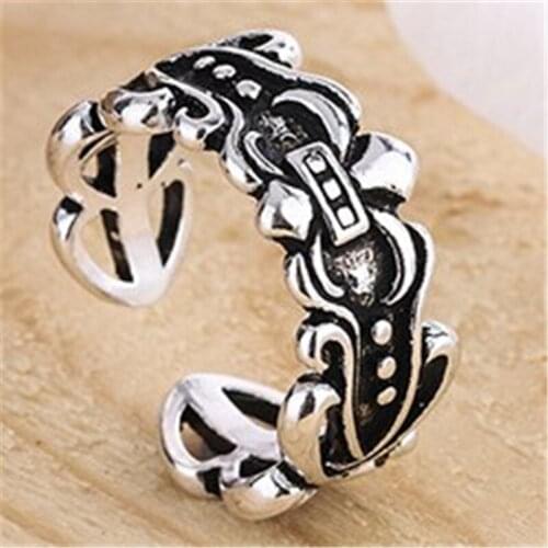 Miuoxion Retro Hollow Anchor Ring Personality Fashion Punk Party Jewelry For Women Feature Namour Charm Gift All Seasons