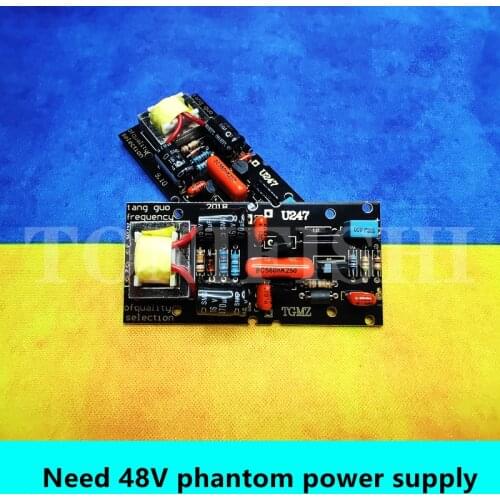 Medium-vibration diaphragm large-diaphragm condenser microphone diy circuit board microphone microphone polarization circuit