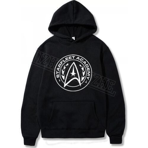 Starfleet academy Hoodies star enterprise space trek retro gift Spring Autumn top camiseta Men and women Sweatshirt hoody Tops