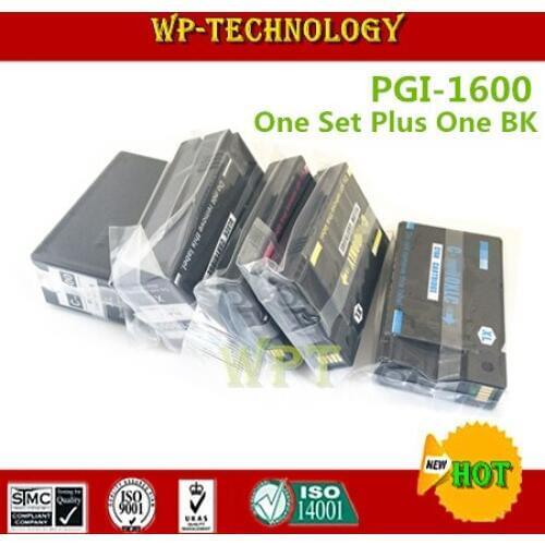 One set plus one BK Compatible ink cartridges suit for Canon PGI-1600 xl , PGI1600xl suit for Canon MAXIFY MB2060 MB2360 etc