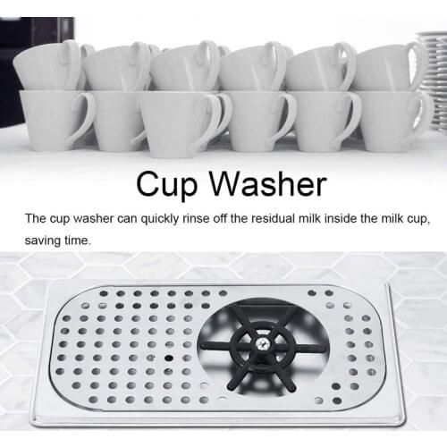 LBER Pitcher Rinser Stainless Steel Bar Glass Rinser for Sink, Cup Washer Spray Rinser for Hotel Cafe Restaurant