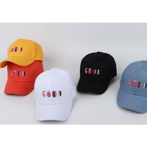 Outdoor Casual Baseball Cap For Boy GOOD Fruit Embroidery Hat Unisex Girl Cap Boy Caps Women Men Summer Visors Baseball Cap
