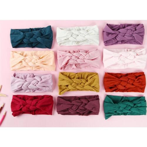 Sailor Knot Nylon Headbands, Braided Nylon Headwraps, One Size fits most 27 colors