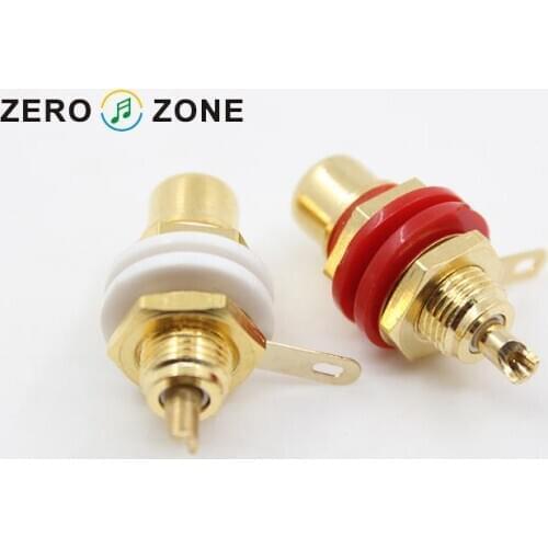 RCA Gold-plated (paired Red R/white L) RCA Seat