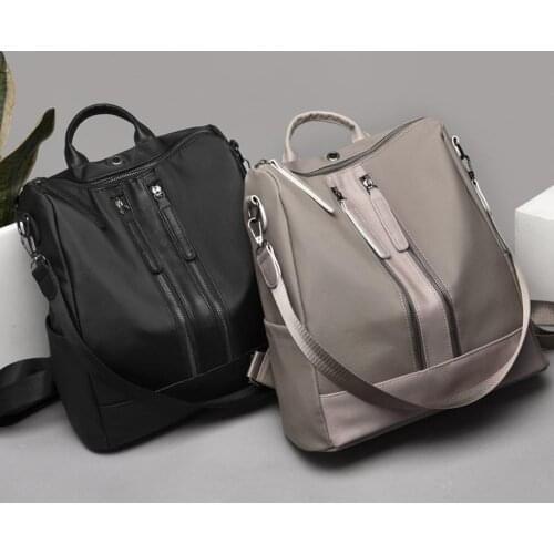 Simple Casual Outdoor Travel Waterproof Oxford Cloth Women Backpack Handbag Business Bag Large Laptop Shopping Backpacks