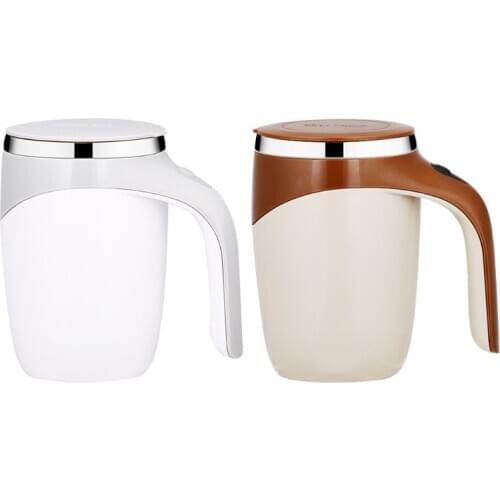 Self Stirring Coffee Mug Stainless Steel Water Bottle Automatic Mixing Cup 380ml